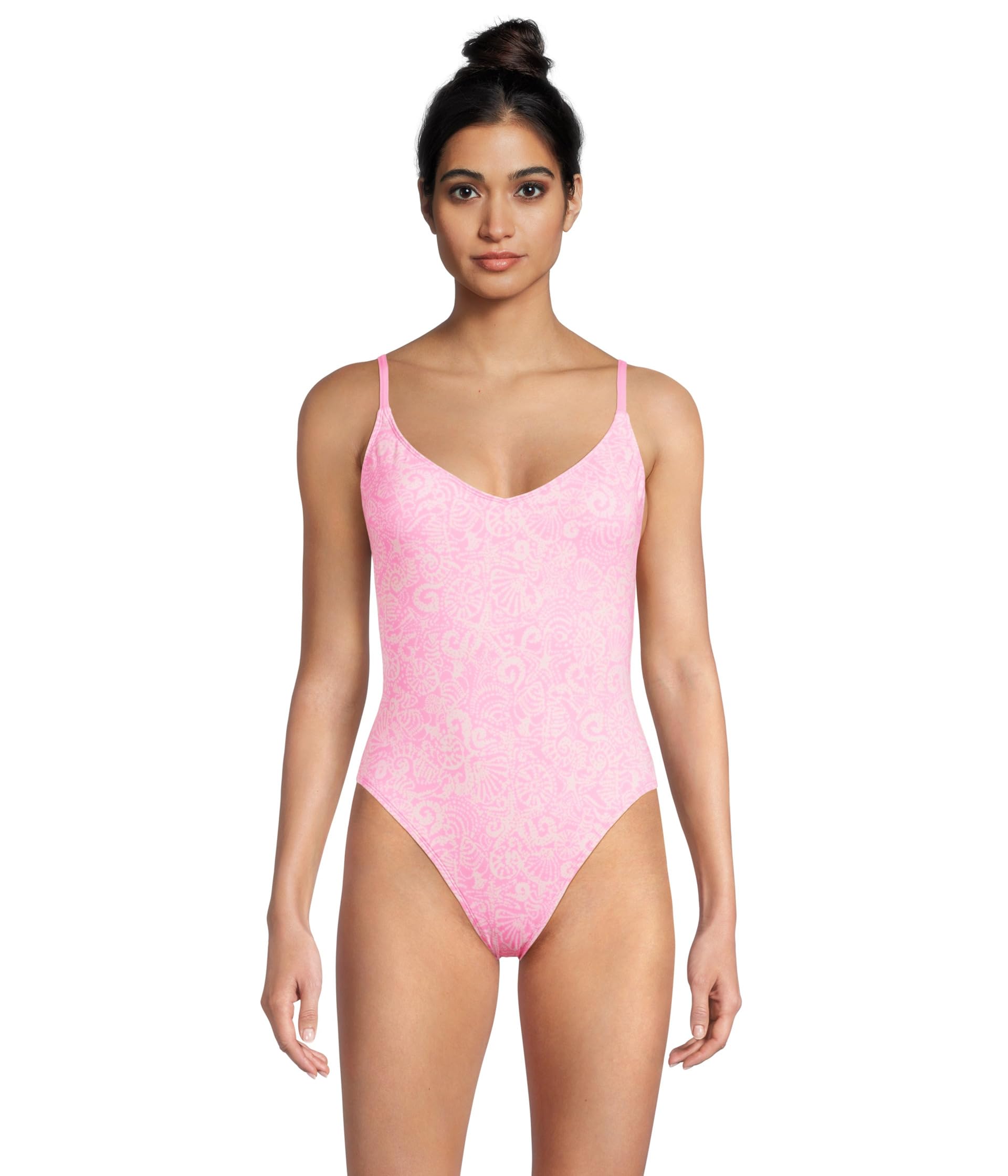 

Купальник Lilly Pulitzer Klynn One-Piece, цвет Rousseau Pink Tidepool Treasures Swim