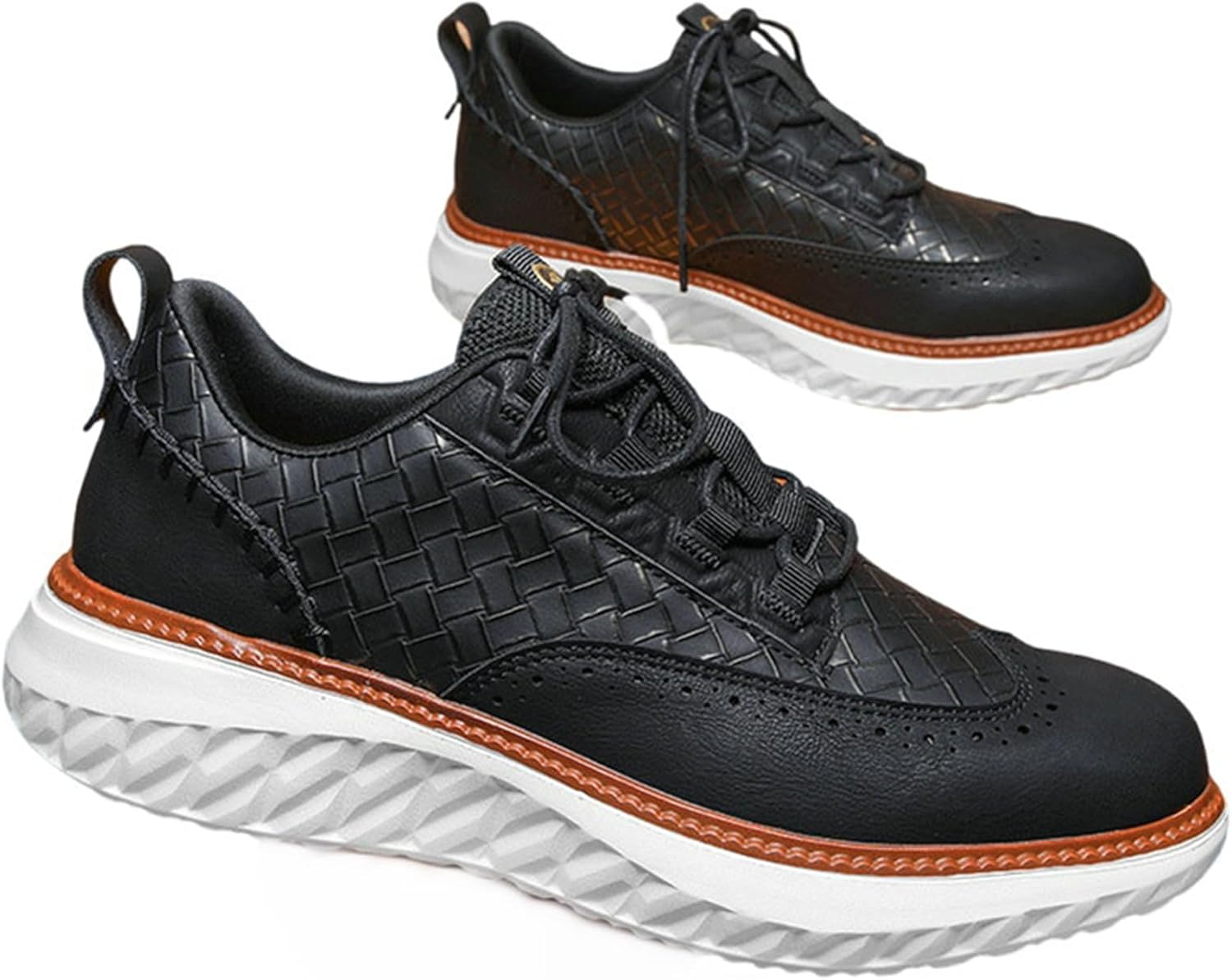 

Мужские лоферы SywzXxfybz с шнуровкой, мягкой подошвой, противоскользящие, дышащие, легкие кроссовки Sywzx&Xfybz, черный