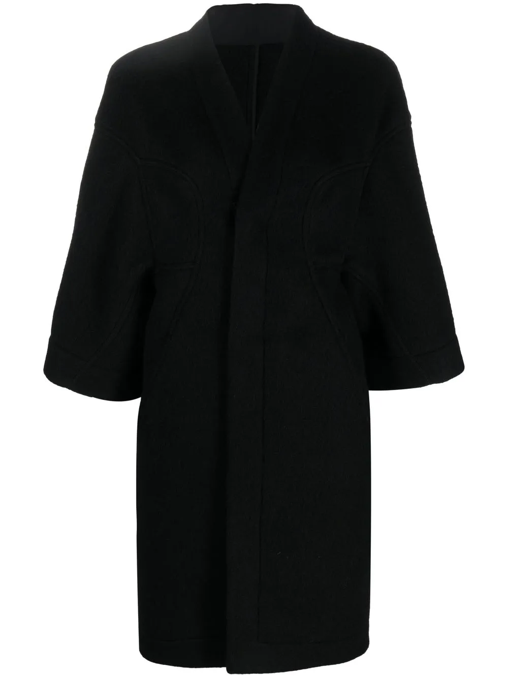 

Шерстяное пальто Rick Owens, черный