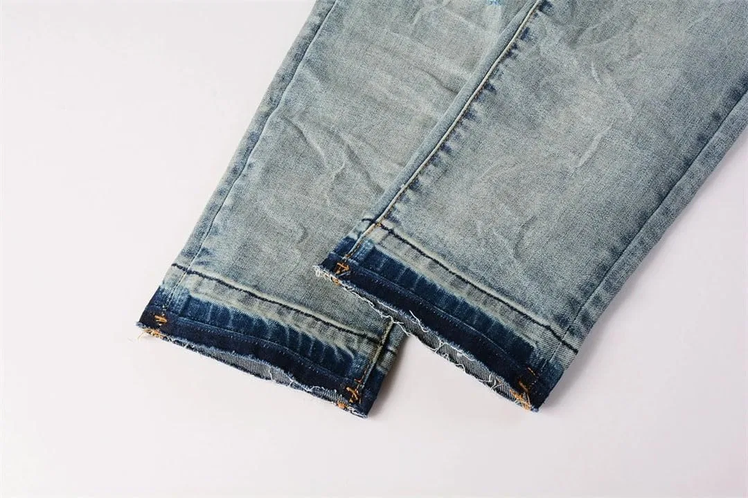 Джинсы, Low Rise Stretch Skinny, Ripped, 9037 — фото 4