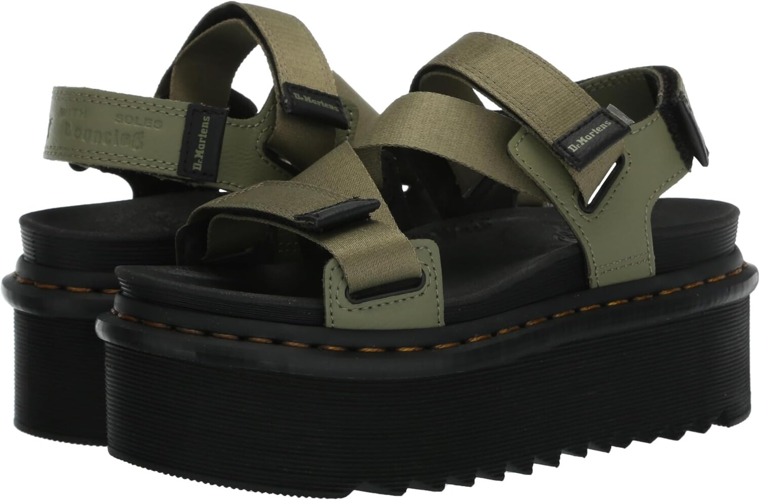 

Сандалии Dr. Martens Kimber II, цвет Muted Olive Athena