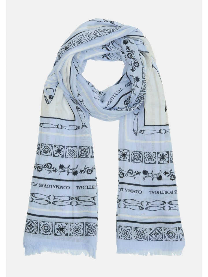 

Comma Шарф 50E6_светло-голубой