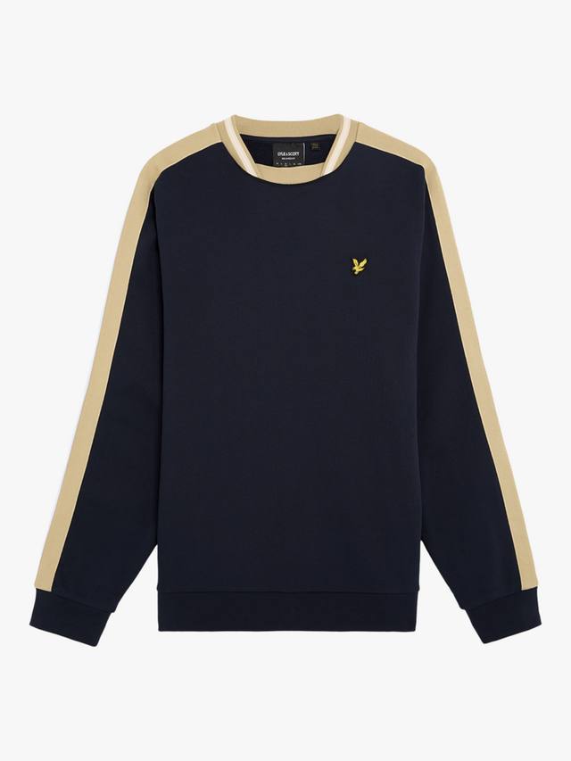 

Толстовка с контрастной тесьмой Lyle & Scott, темно-синий