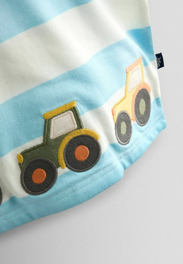 Футболка с аппликацией в стиле сафари stay wild, стандартного кроя. Jojo Maman Bébé, Light Blue — фото 3