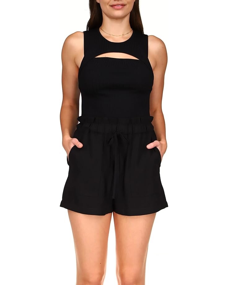 

Майка Sanctuary Cutout Sweater Tank, черный
