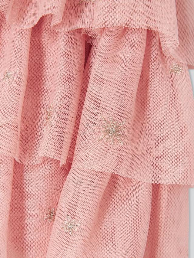 John Lewis платье для малышей с тюлевыми слоями John Lewis Heirloom Collection, Misty Rose — фото 3