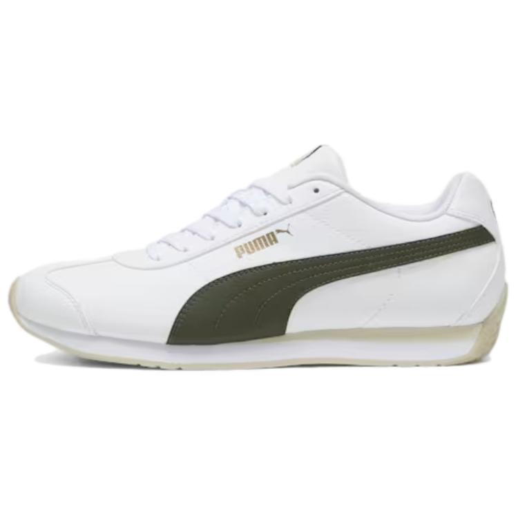 

PUMA Турин 3 с амортизацией, износостойкие низкие повседневные кроссовки Unisex бело-зеленые