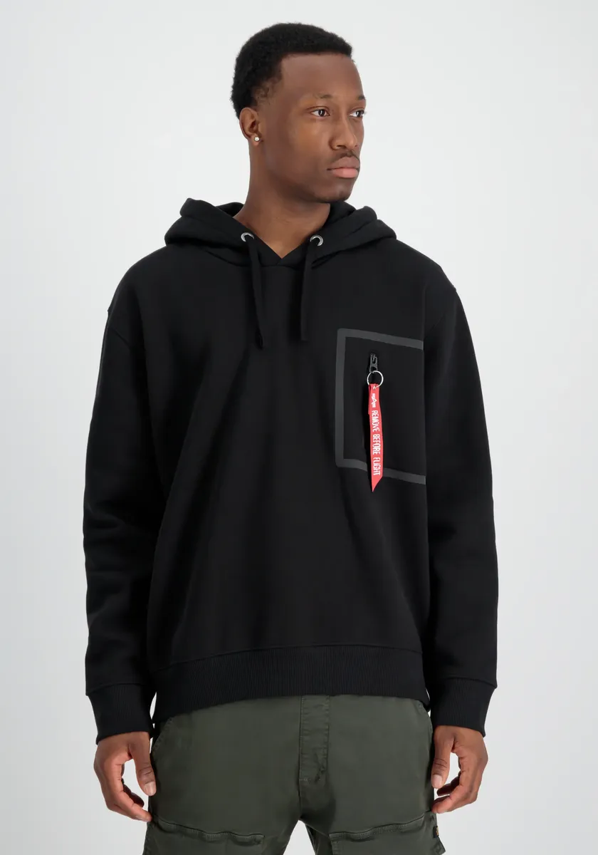 

Толстовка Alpha Industries " Alpha Industries Мужчины - Толстовки с капюшоном с карманами и лентой ", черный