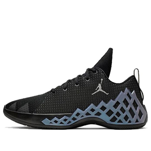 

Кроссовки jumpman diamond low pf 'black metallic silver' Air Jordan, черный