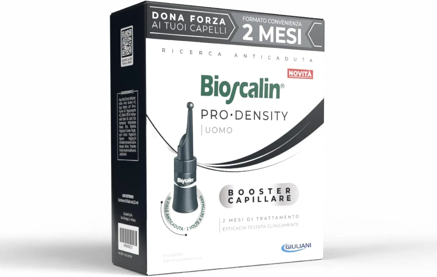 Капиллярный бустер Bioscalin Pro•DENSITY для мужчин, курс 2 месяца Bioscalin