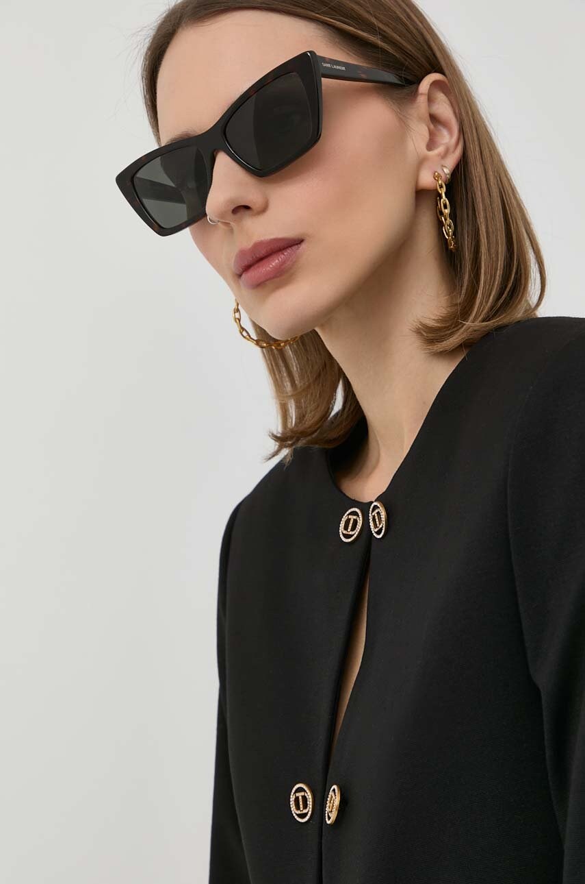 

Солнцезащитные очки Saint Laurent, коричневый