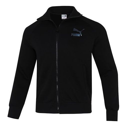 

Куртка PUMA Iconic T7 Retro logo Sports Stand Collar Jacket Black, черный