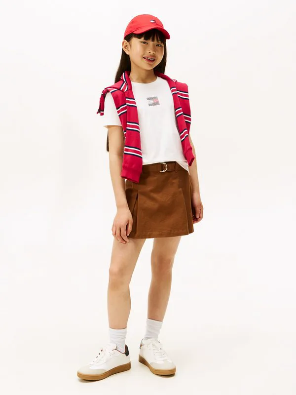 Базовая футболка с флагом рейна Tommy Hilfiger, Ivory Silk — фото 2