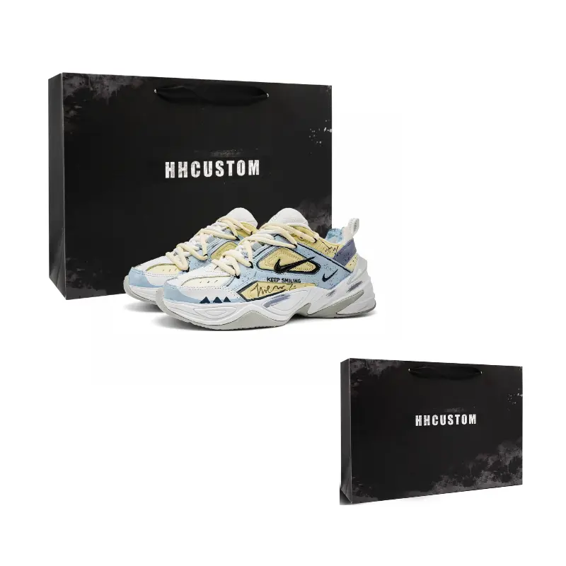 

Nike M2K Tekno Endless Trekking синтетическая кожа амортизация устойчивость к истиранию противоскользящие низкие массивные кроссовки