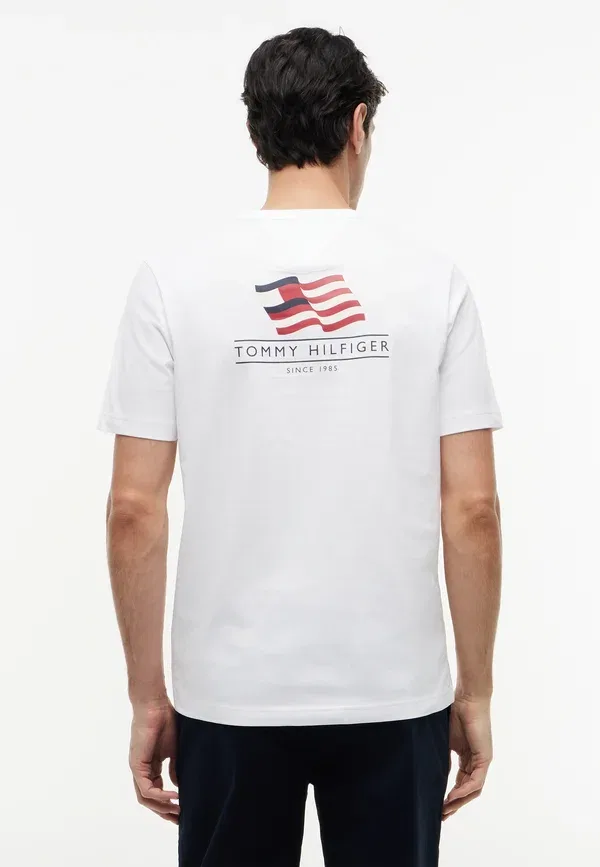 Футболка Americana back graphic reg tee americana capsule print t-shirt Tommy Hilfiger, белый
