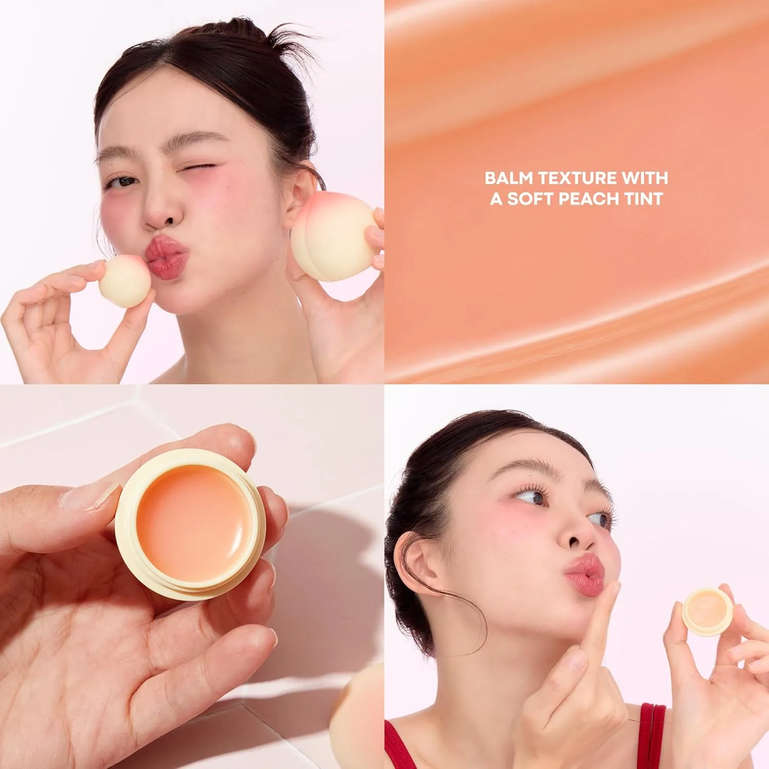 Мини-бальзам для губ TONYMOLY «Персик», увлажняющий корейский уход за губами, стойкая формула, удобная для путешествий, с ароматом персика, идеально подходит в качестве подарка., Peach — фото 2