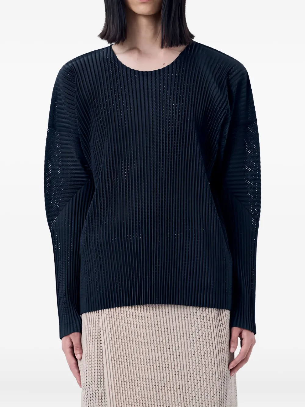 

Футболка Pleated top Homme Plissé Issey Miyake, черный