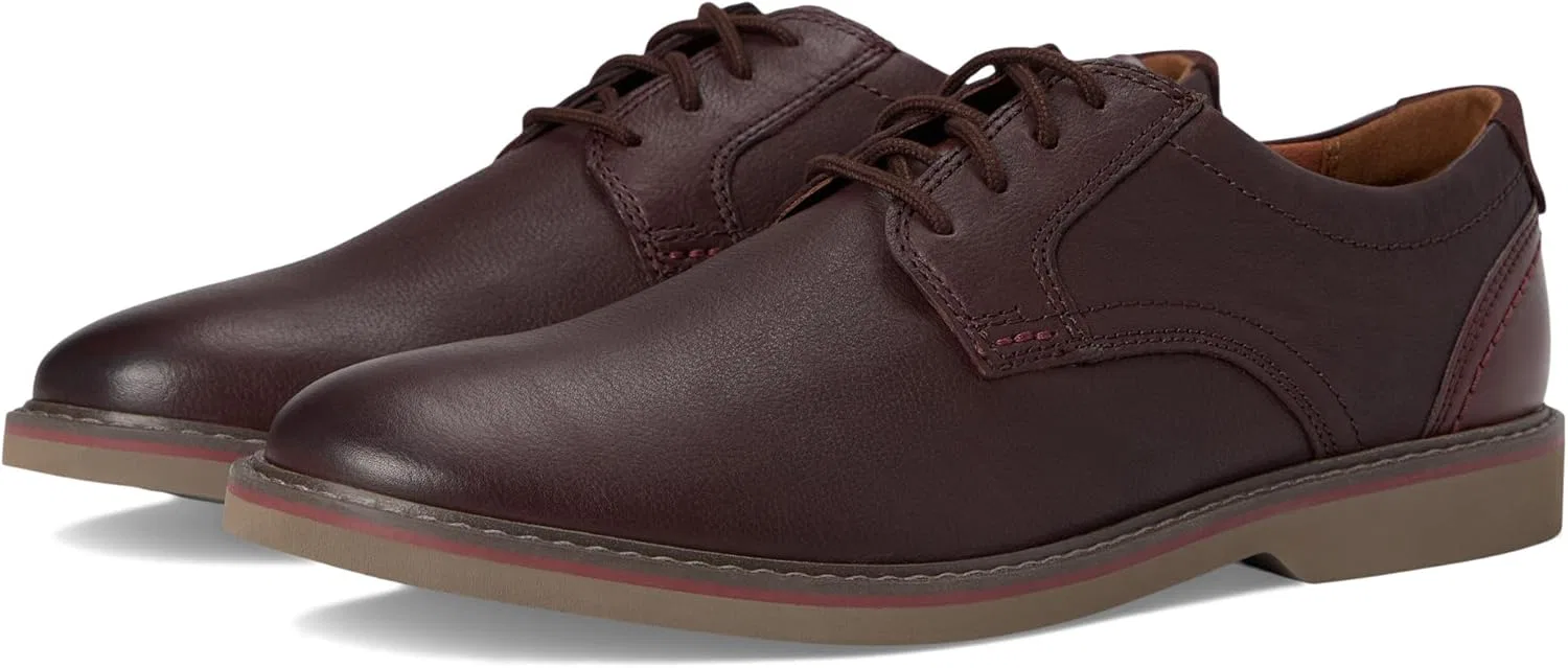 Мужские низкие оксфордские туфли Clarks Radcliff, 2-Mahogany Combination Leather
