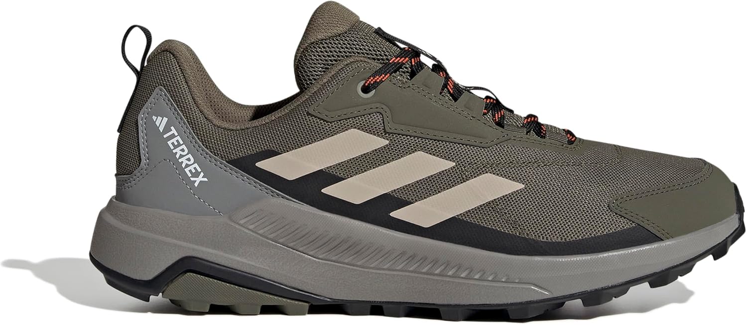 Мужские кроссовки для хайкинга Adidas Terrex Anylander, черный/бежевый/оливковый — фото 4