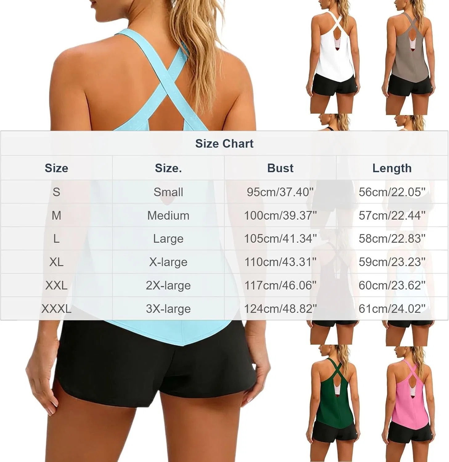 Женский топ на бретелях Racerback, Hollow Out Back, Athletic Workout, Pink#01 — фото 4