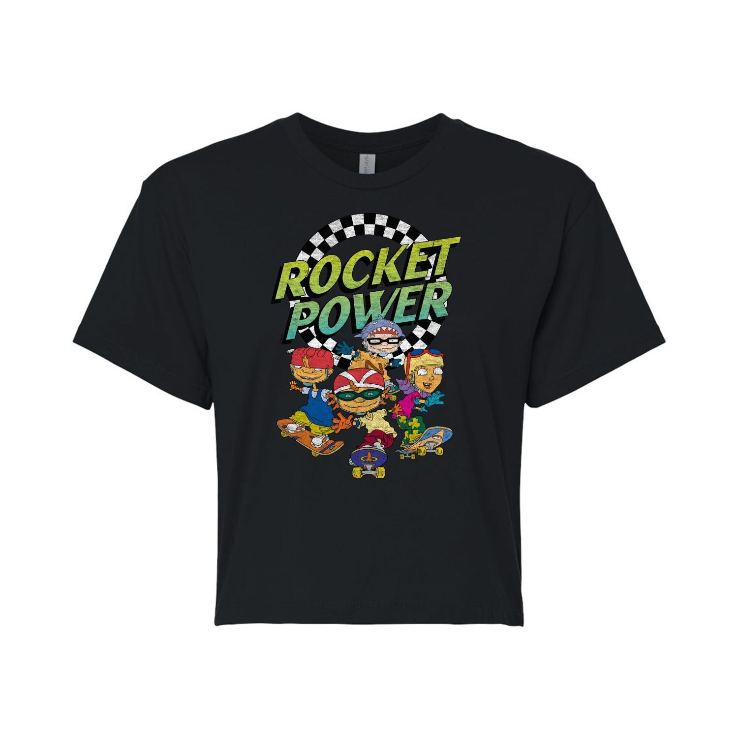 

Укороченная футболка Nickelodeon Rocket Power Skating для юниоров Nickelodeon, черный