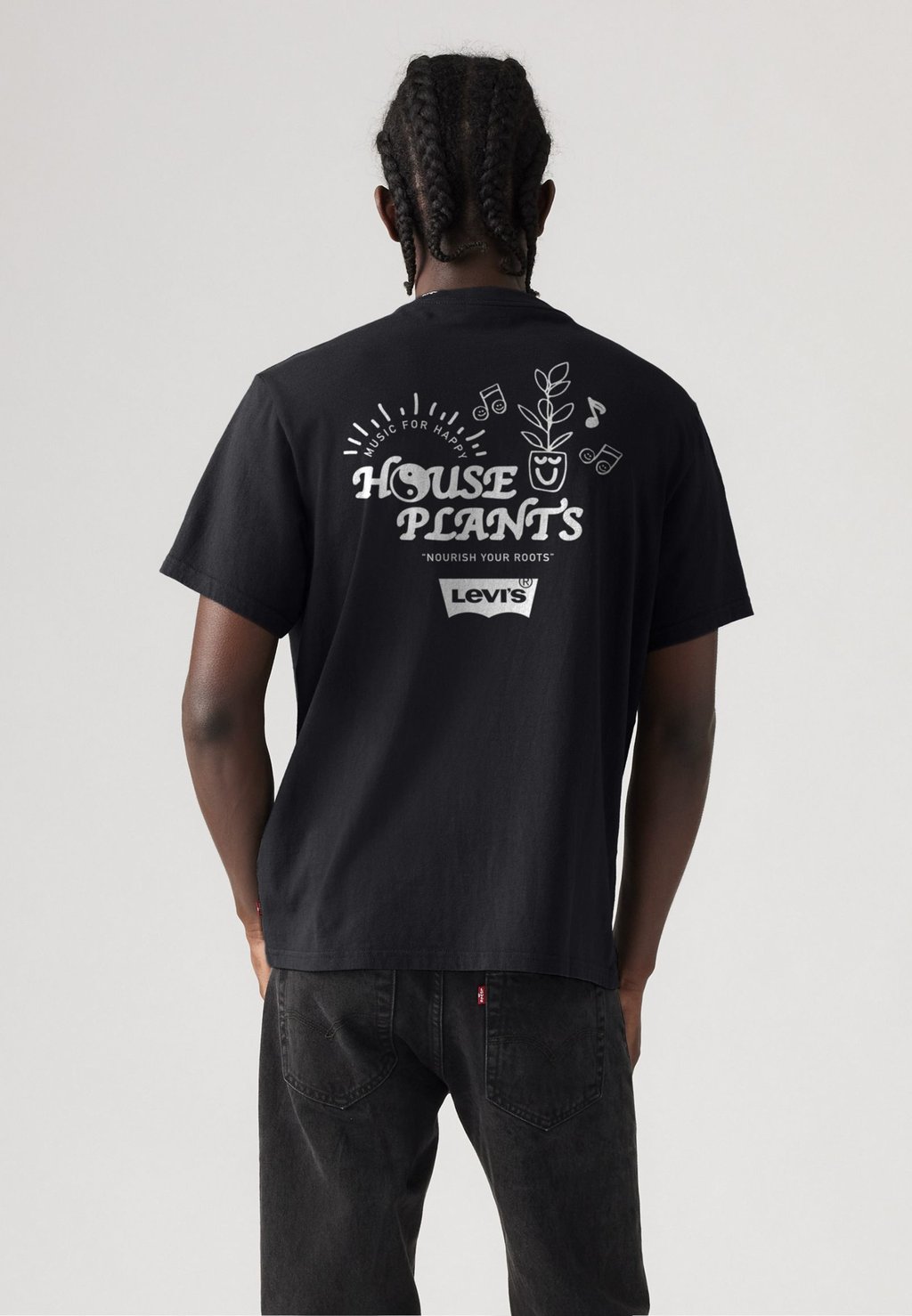 

Футболка с принтом RELAXED FIT TEE Levi's, черный