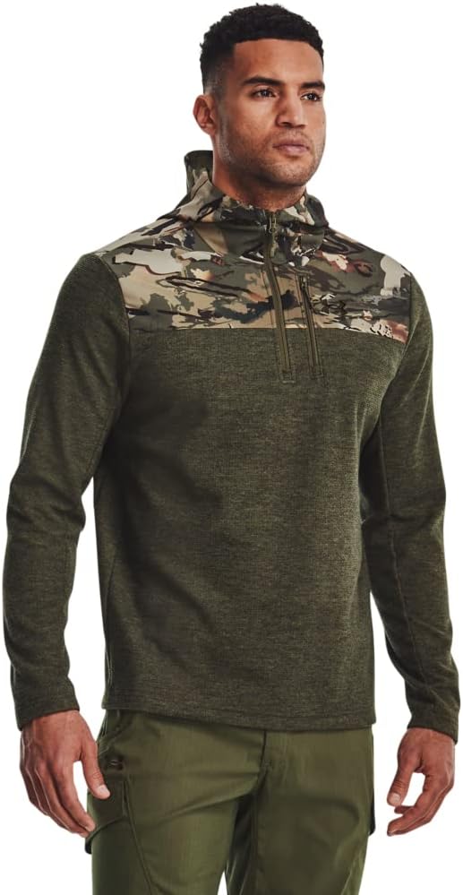 

Толстовка Under Armour Specialist Grid с молнией на половину, (390) Marine Od Green/Ua Forest All Season Camo/Marine Od Green
