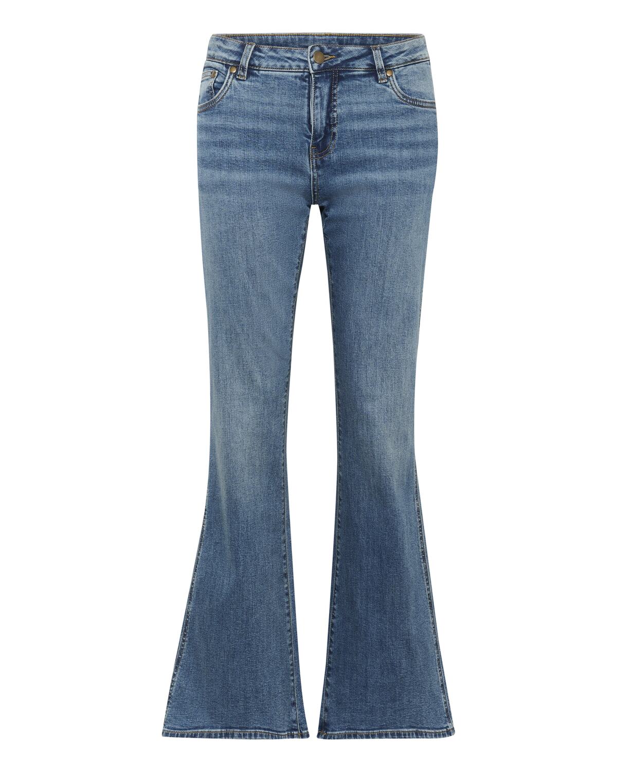 

CULTURE Джинсы-клеш 'Cyrine' в синем дениме