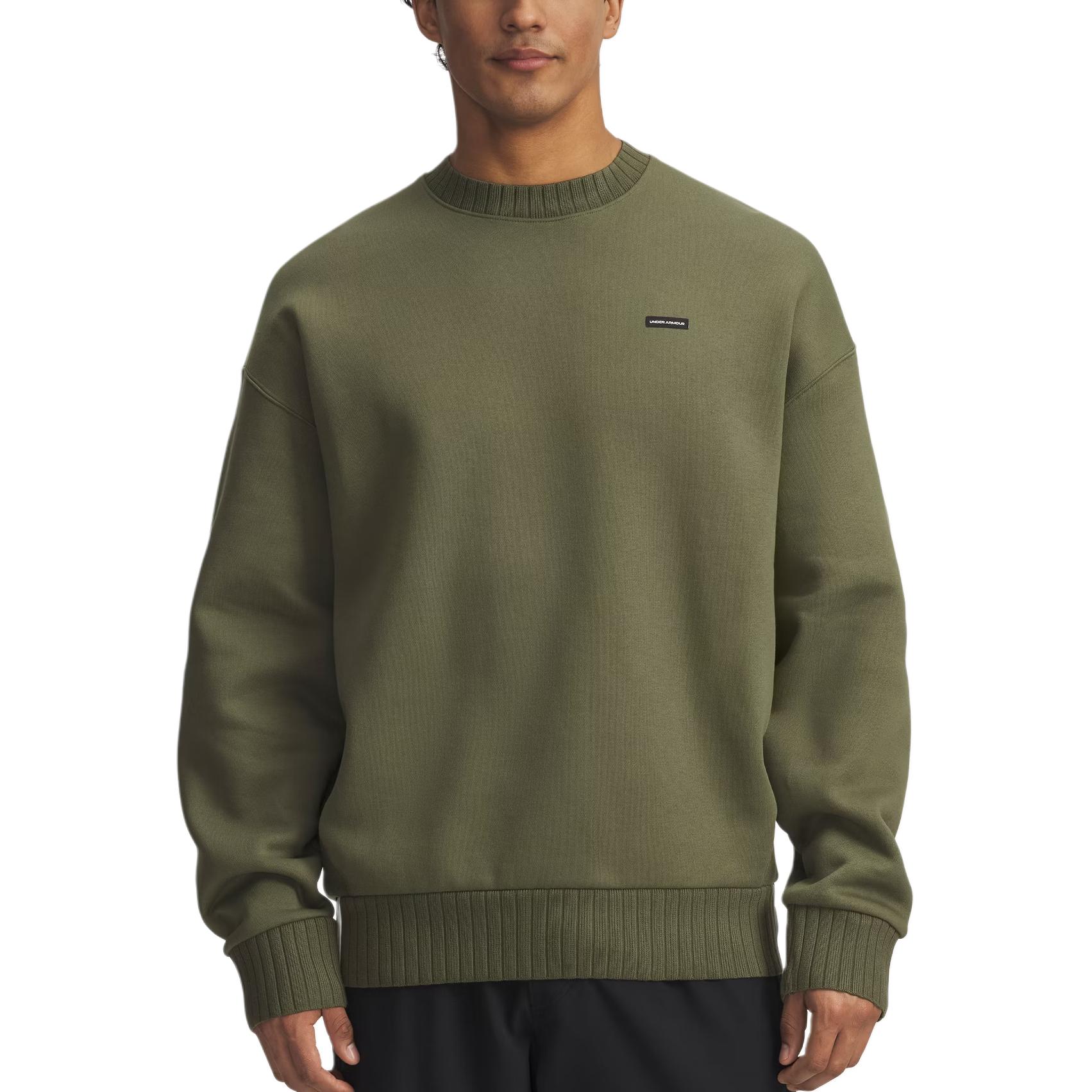 

Толстовка Icon Heavyweight Rib мужская Under Armour, оливковый