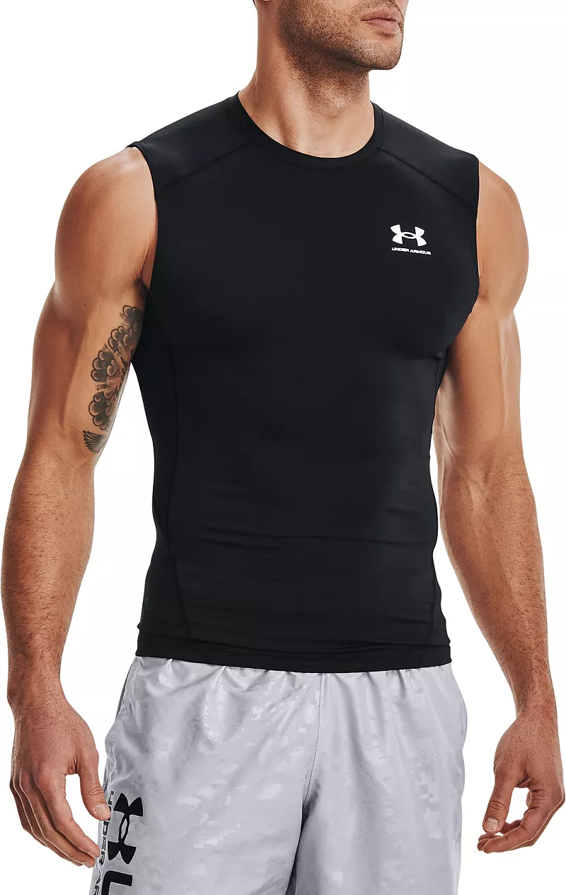 

Мужская компрессионная рубашка Under Armour HeatGear, черный/белый