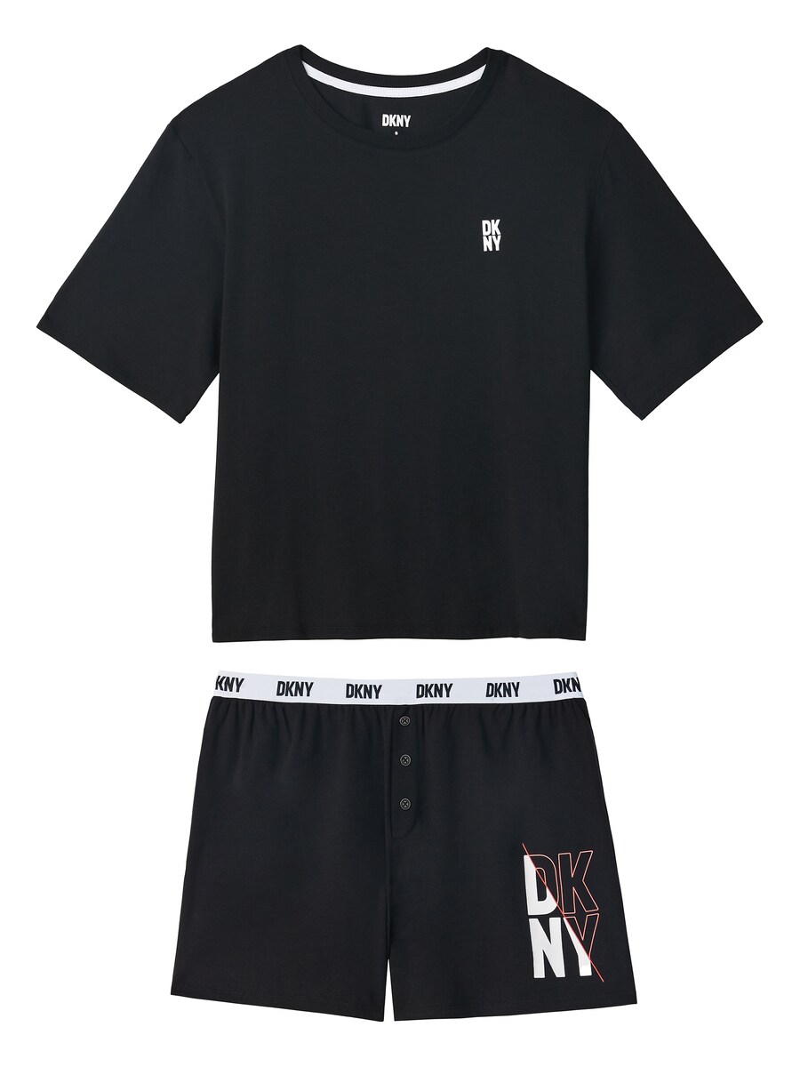 

Короткий пижамный комплект DKNY, Black