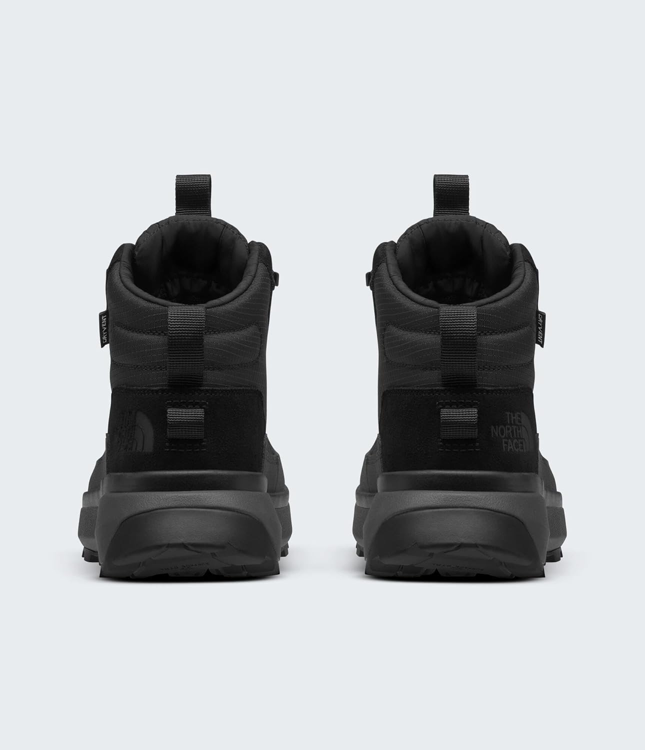 Мужские водонепроницаемые треккинговые ботинки The North Face Bergen Mid, Утепленные зимние ботинки с протектором 4,5 мм, черный/серый — фото 4