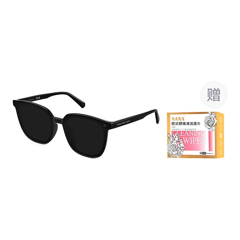 

Calvin Klein Квадратные солнцезащитные очки унисекс, CK Logo-One Size-Black