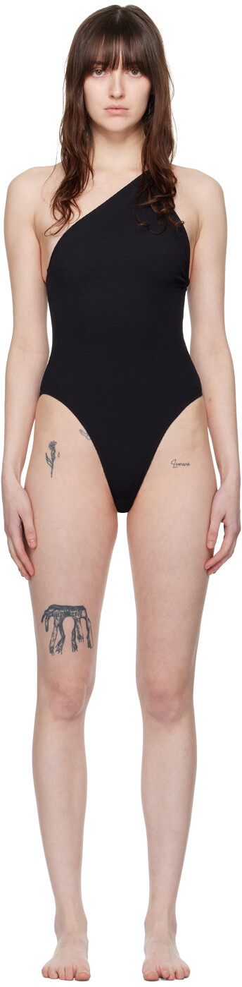 

Черный асимметричный купальник Filippa K