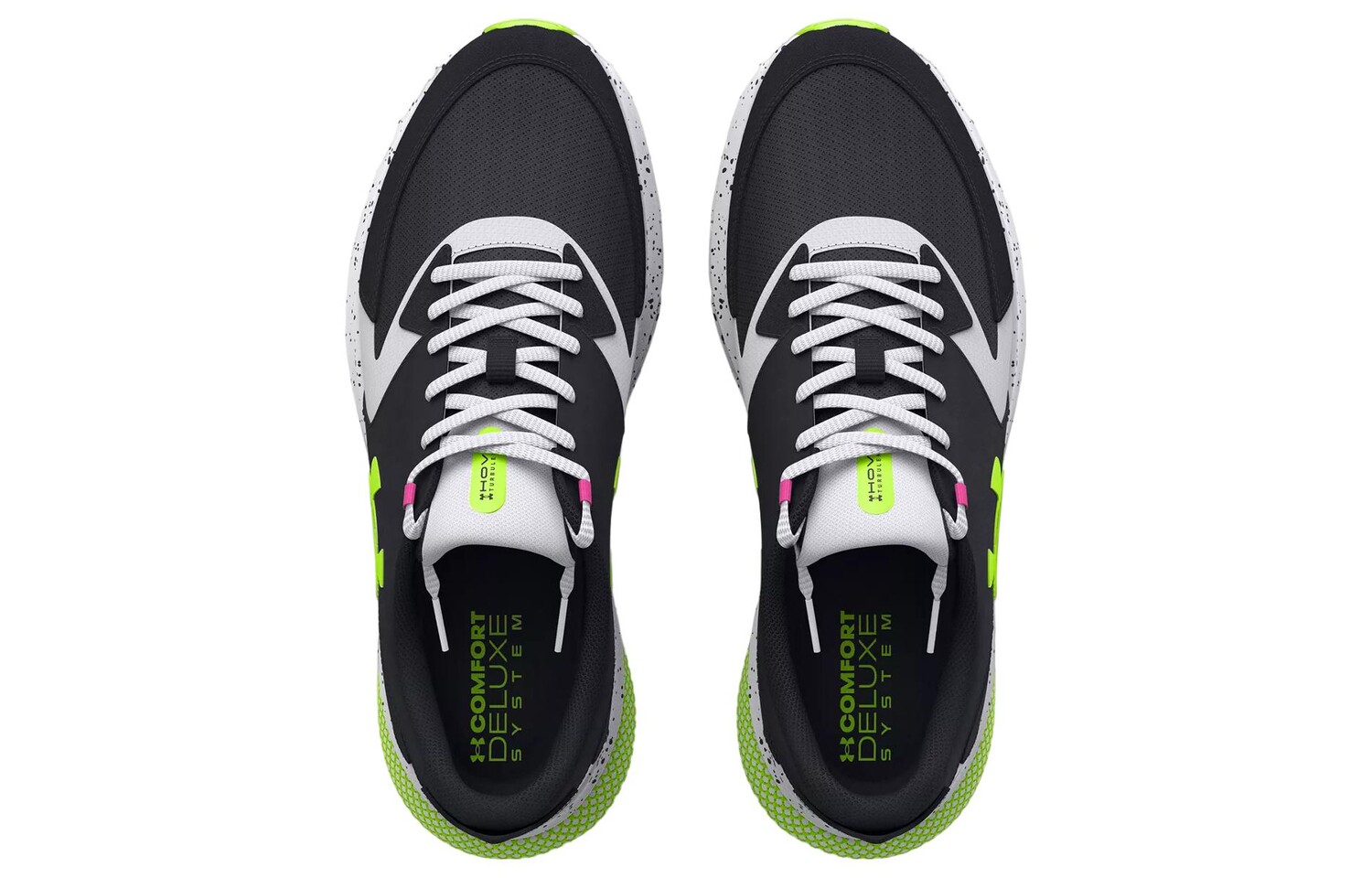Кроссовки для бега HOVR Turbulence мужские с низким верхом, черные/белые Under Armour — фото 4