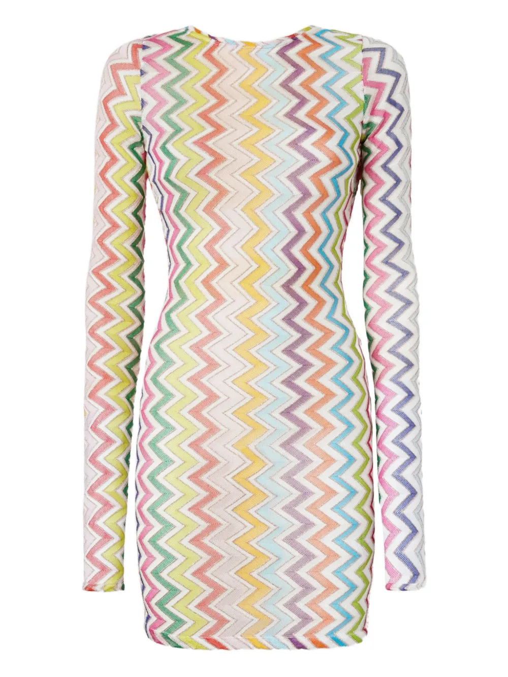 

Мини-платье с длинными рукавами Missoni, белый