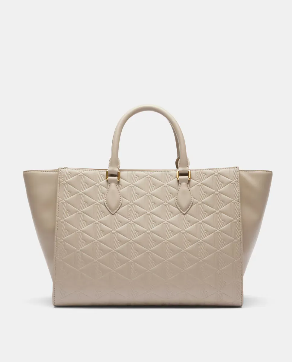 

Большая сумка Maheki с тисненой монограммой Lacoste, цвет Topo