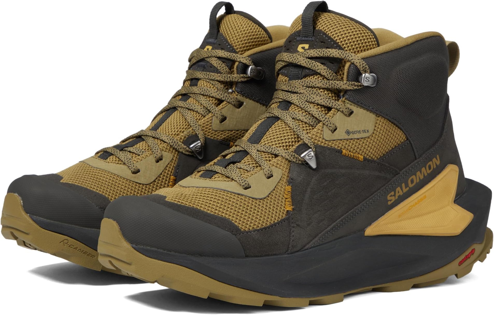 

Ботинки Salomon Elixir Mid GORE-TEX, цвет Black/Dried Herb/Southern Moss