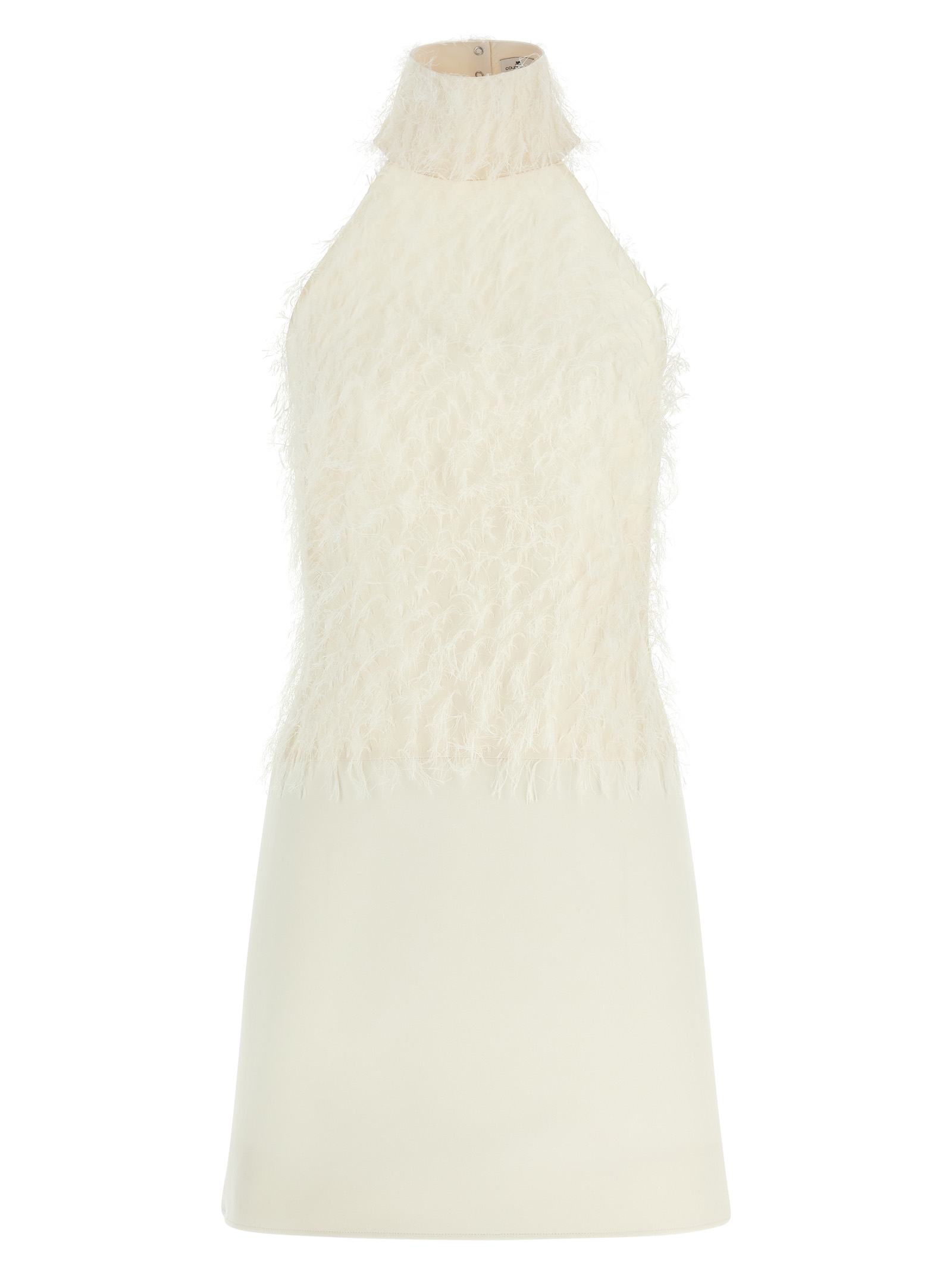 

Платье с вставками Fils coupés Courrèges, белый