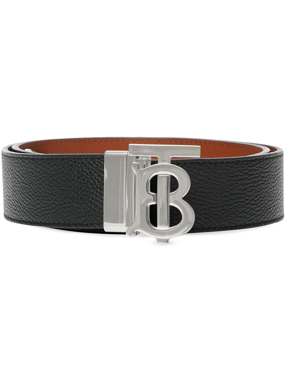 

Ремень с монограммой BURBERRY, черный