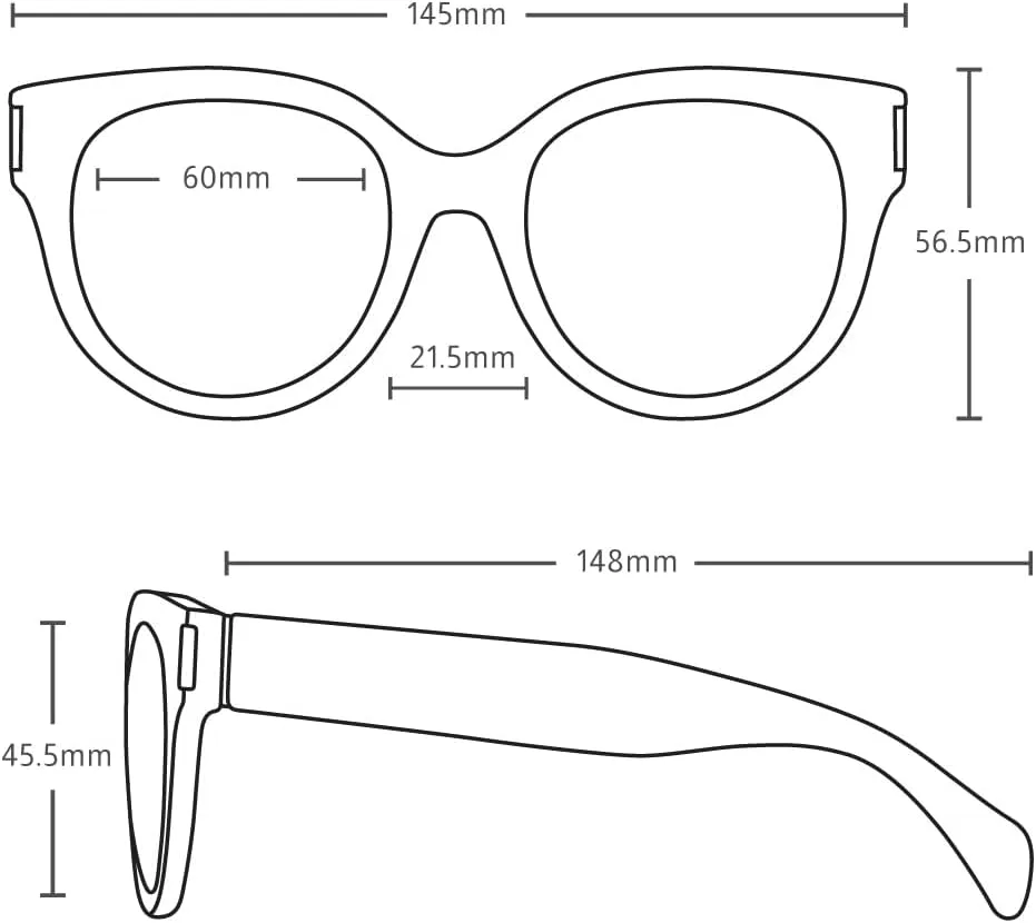 

Солнцезащитные очки CARVE Vivian - мягкие «кошачьи глаза» - увеличенного размера - защита от УФ-излучения UV400, Recycled Gloss Tortoise / Brown Polarized - Injected