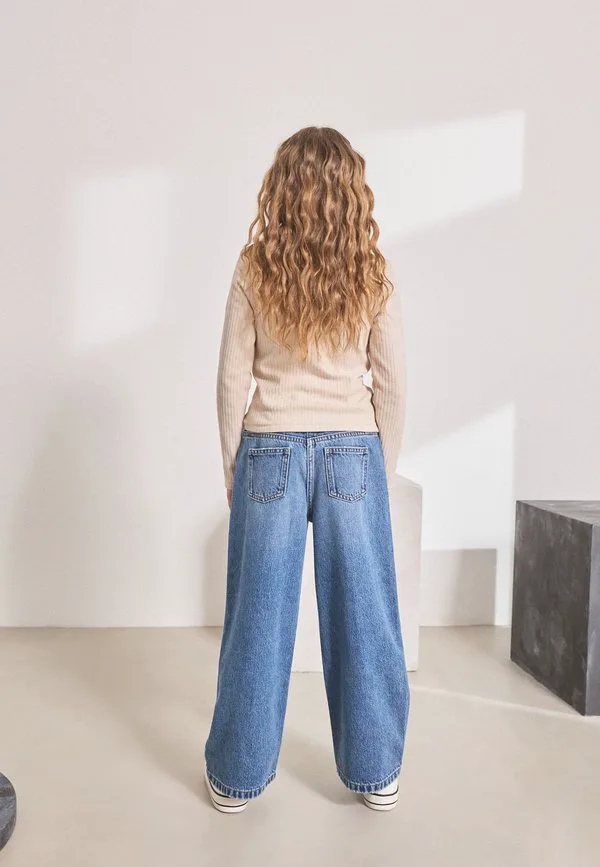 Широкие мешковатые джинсы Next, Mid Denim Blue — фото 2