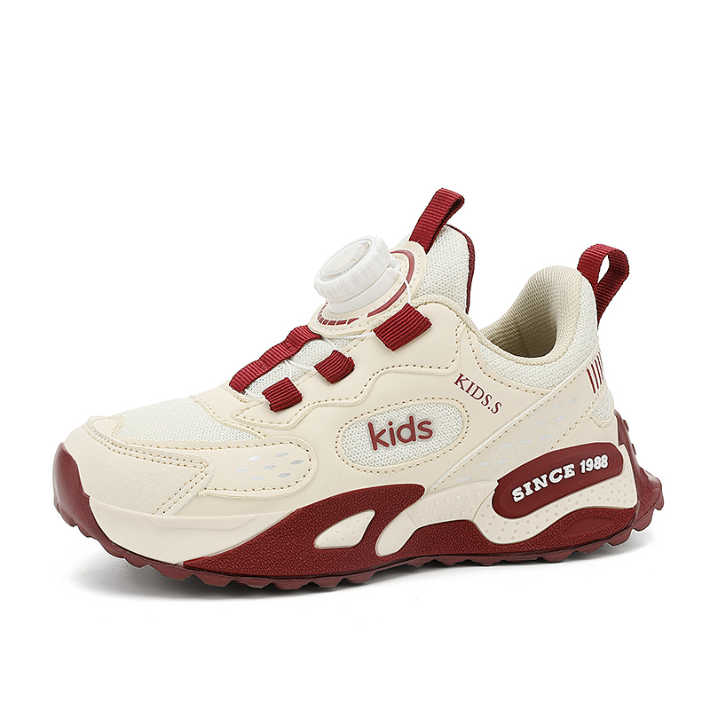 

Нескользящие, легкие, амортизирующие, низкие, повседневные кроссовки для детей TROADLOP, бургундия