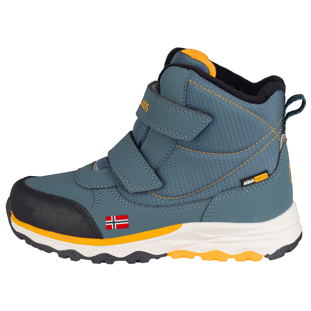 

Зимние ботинки Trollkids Kid's Hafjell Winter Boots, цвет Steel Blue/Navy/Mango