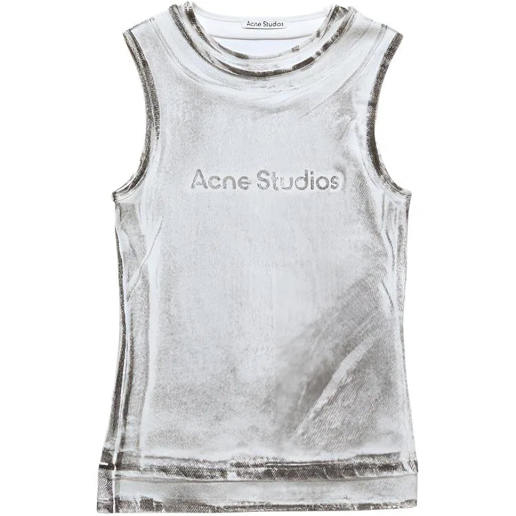 Топ без рукавов Acne Studios Black/White
