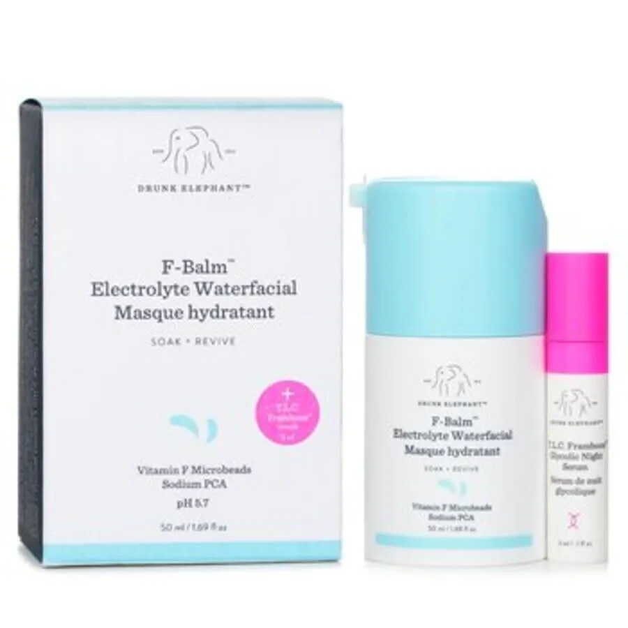 Drunk Elephant F-Balm Электролитическая водная маска для лица 1,7 унции Уход за кожей 812343031029