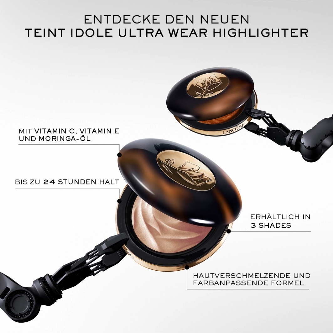 Хайлайтер teint idole ultra wear powder Lancome, 01 light glow, вес 10 гр. — фото 4