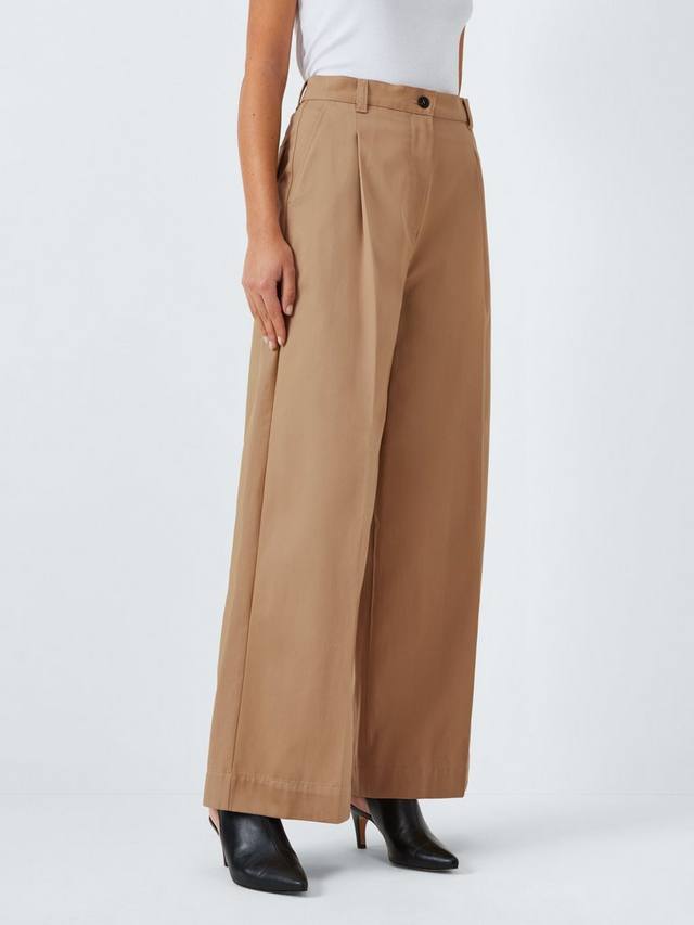 

Широкие хлопчатобумажные брюки nebbie Weekend MaxMara, бежевый