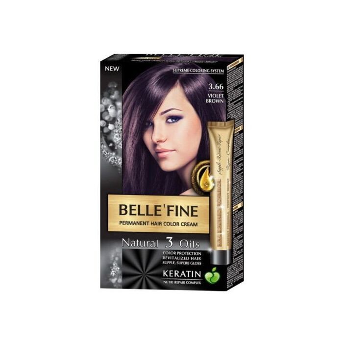 

Краска для волос Tinte Capilar Keratin Bellefine, 3.66 Violeta