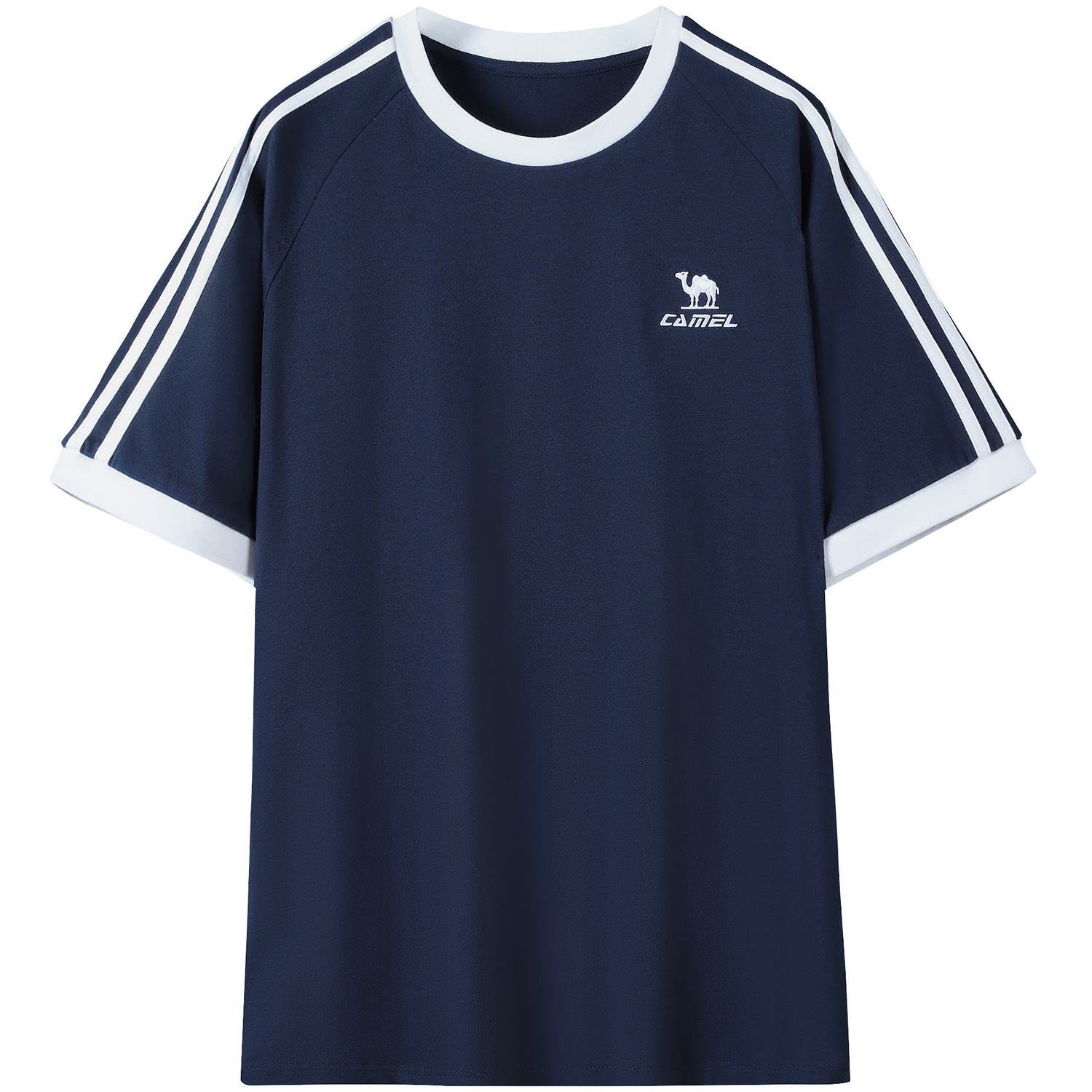 

Футболка Unisex Crew Neck Moderate Straight Fit CAMEL, ink синий/infinite белый